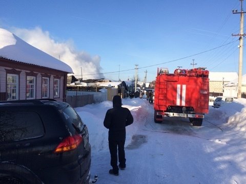 Пожар в Каширском районе