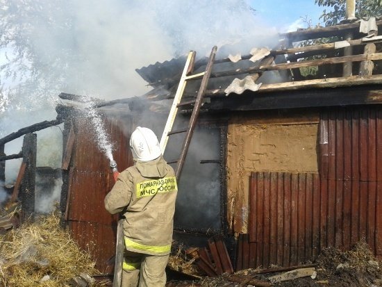 Пожар в Каширском районе